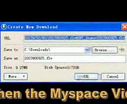 How to Download Myspace Video by Orbit Downloader  YouTube