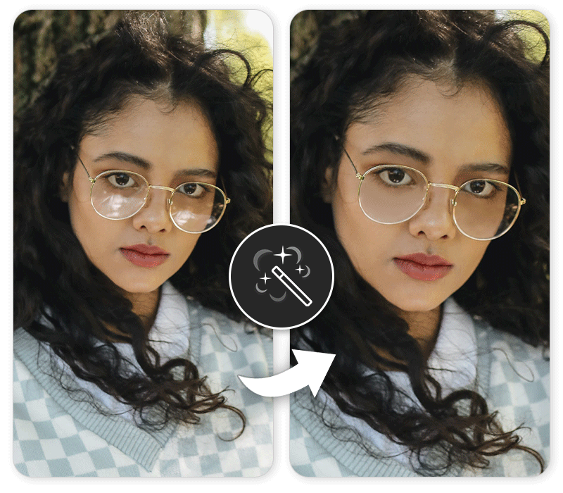 How to Remove Glare From Glasses in Photos for Free Using AI  PERFECT