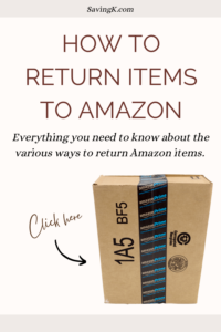 How to Return an Item on Amazon