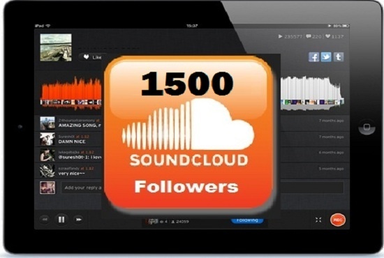 get you 1500 Soundcloud Followers To Your Profile within 24 Hours To 