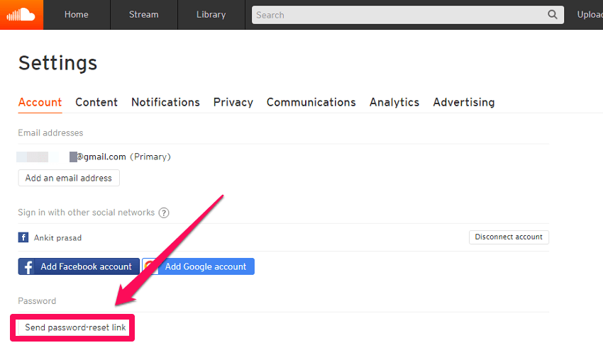 How To Change Soundcloud Password Techuntold techcult