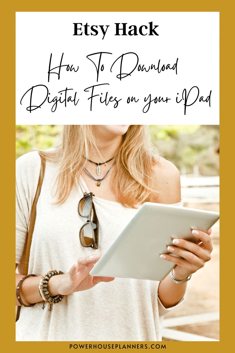 Downloading Etsy Files On The IPad  Easy How To Get Your Etsy Instant 
