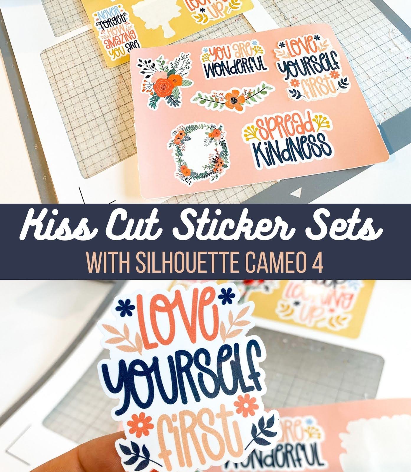 How to Make Sets of Kiss Cut Stickers with Silhouette CAMEO 4 