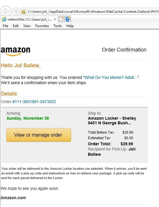 How to Ship to Amazon Locker Instructions