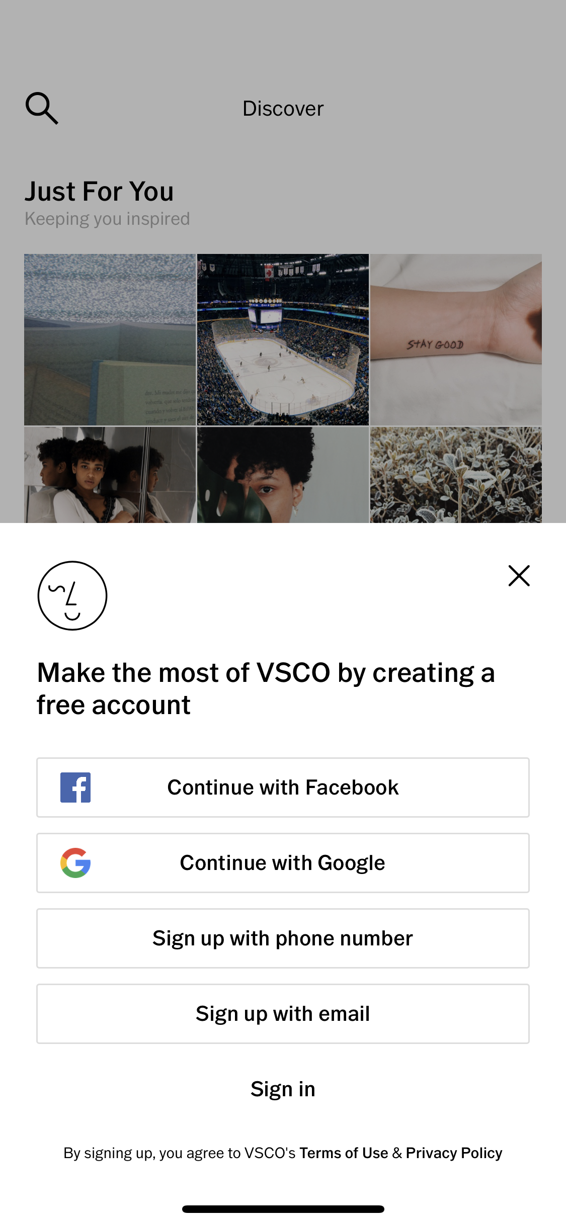 How to Sign In or Sign Out  The VSCO Help Center