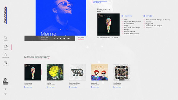 Bandcamp UI Redesign on Behance