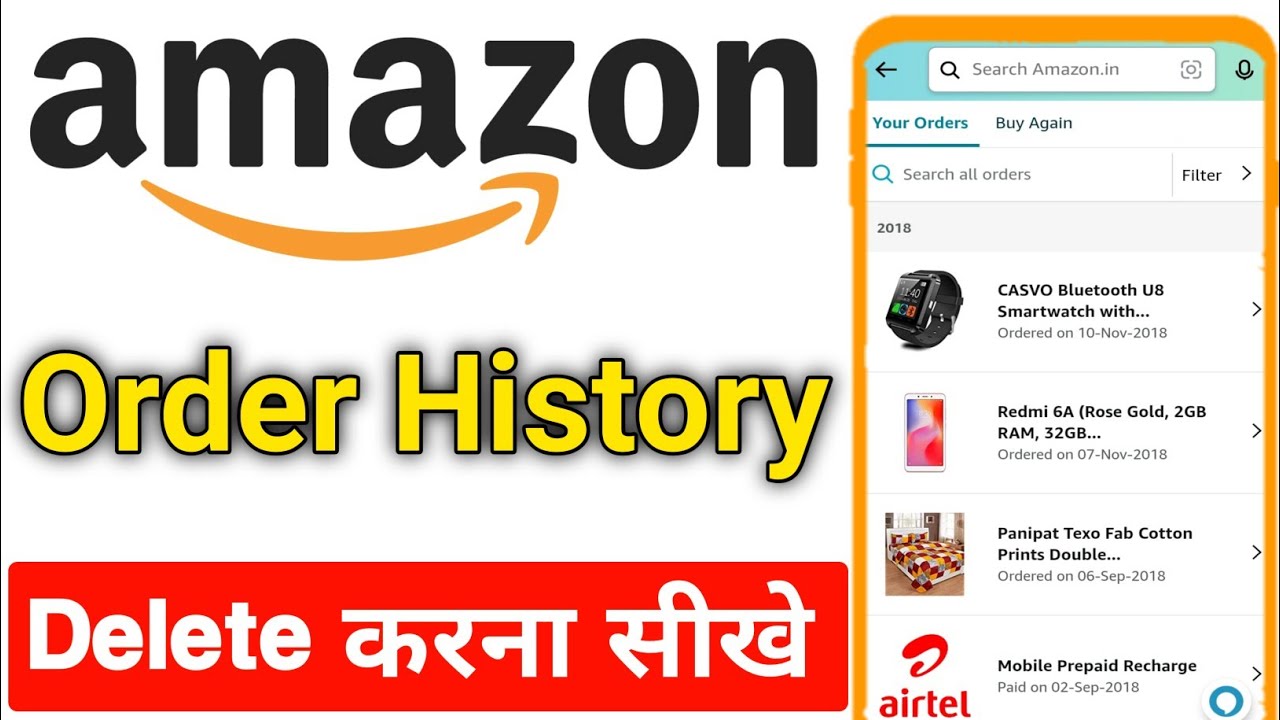 How to Delete Your Amazon Order History