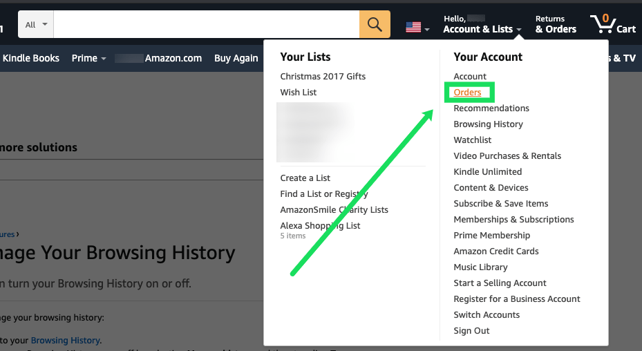How To Delete Your Amazon Browsing History Items Youve Viewed