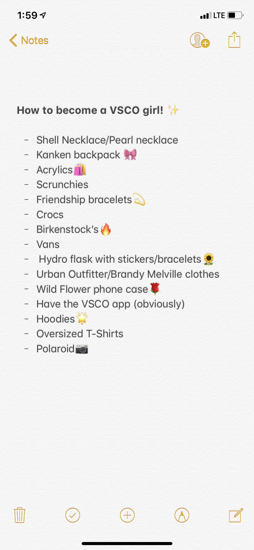 Ultimate Guide to Being a VSCO Girl with a Complete Checklist