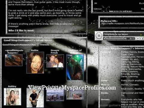 View Private Myspace Profiles  Its EASY  YouTube