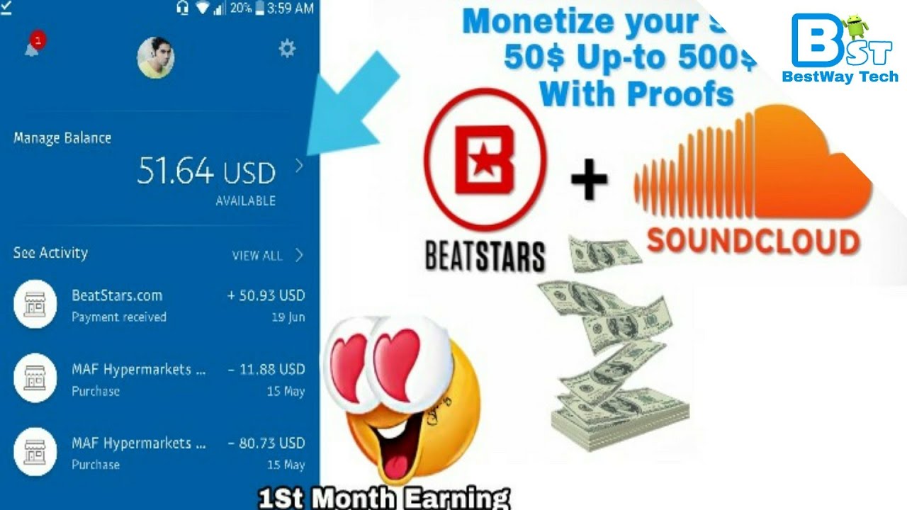 soundcloud monetization with phone monthly 50 Upto 500 With Proofs 