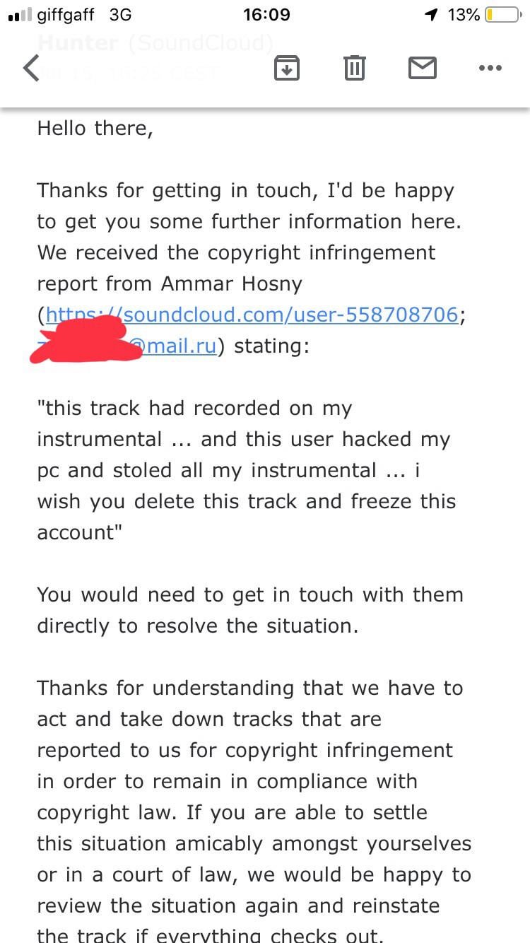 SoundClouds broken copyright system  I received a claim on a track i 