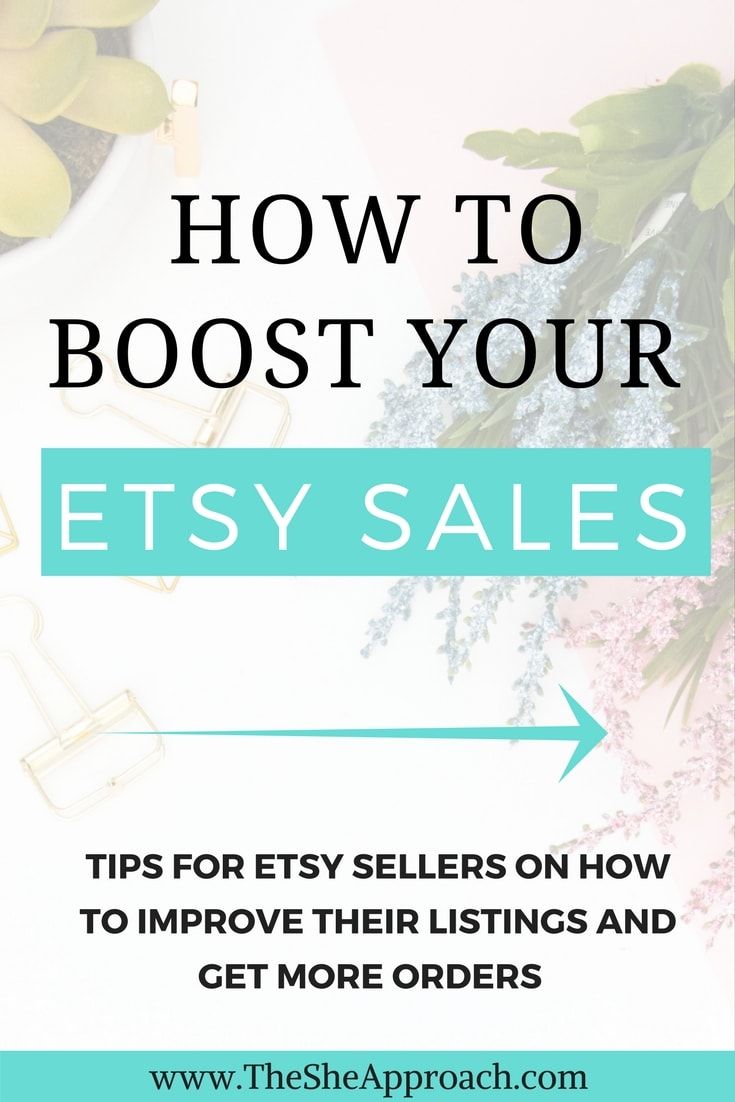 Etsy Tips for Boosting Your Sales