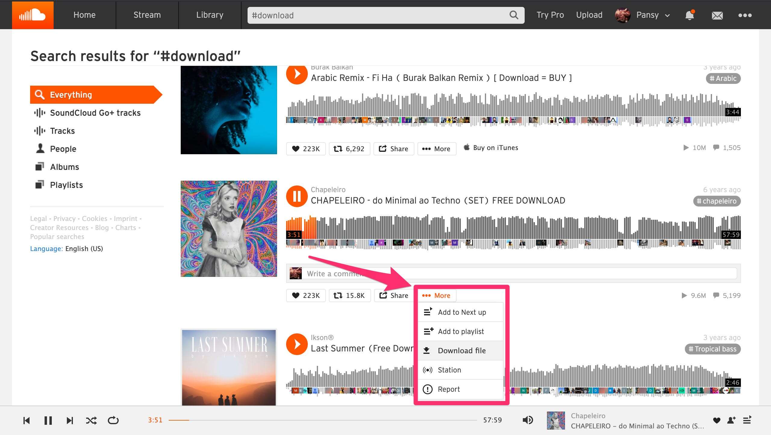 How to download SoundCloud songs from the website onto your computer 