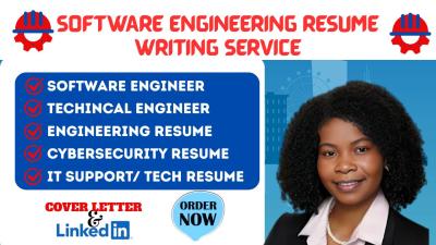I will write software engineering resume, data engineer resume with ATS as a recruiter