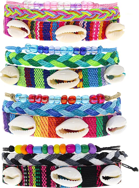 Amazoncom 12 VSCO Bracelets for Teen Girls  4 Cowrie Shell Bracelets 