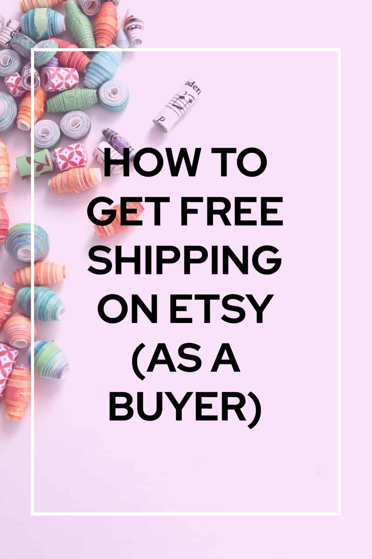 Free Shipping on Etsy Tips