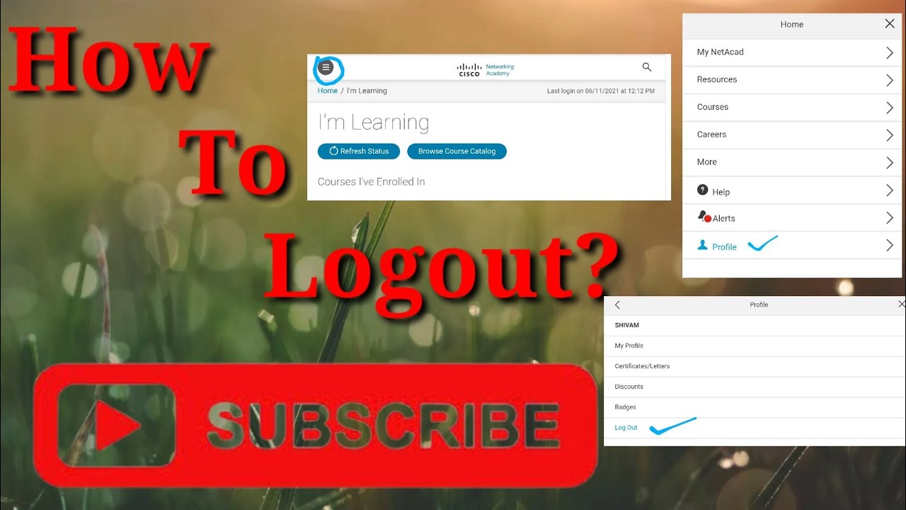 How To Logout Logout  YouTube
