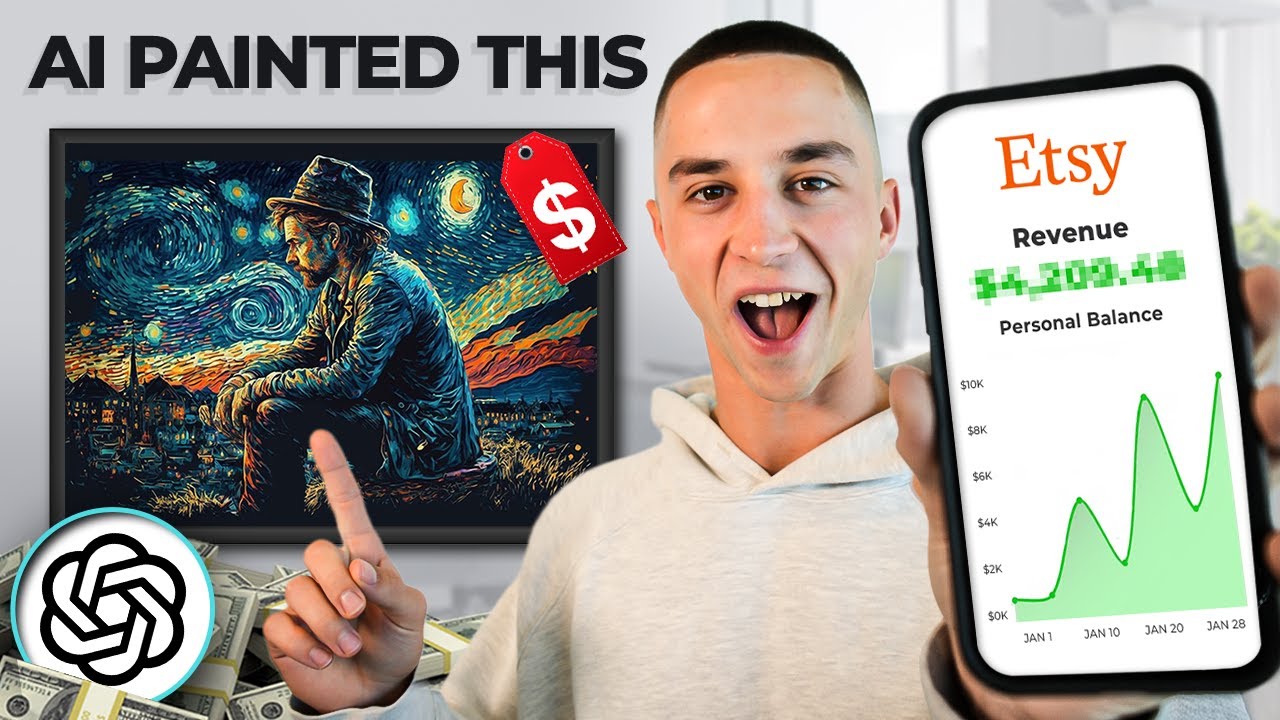 I Tried Selling AI Art on Etsy for 14 Days  Etsy Print on Demand REAL 