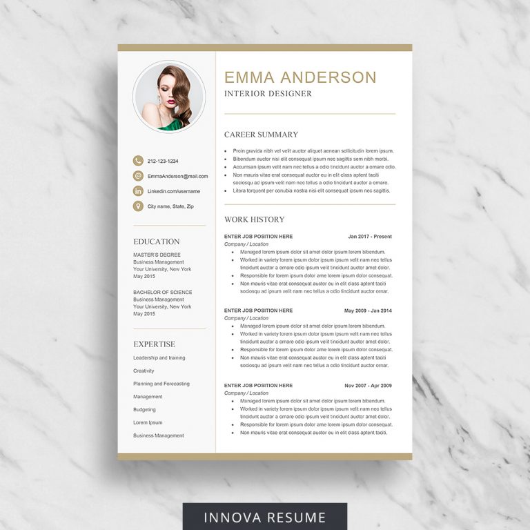 10 Best Etsy Resume Templates  Graphicadi