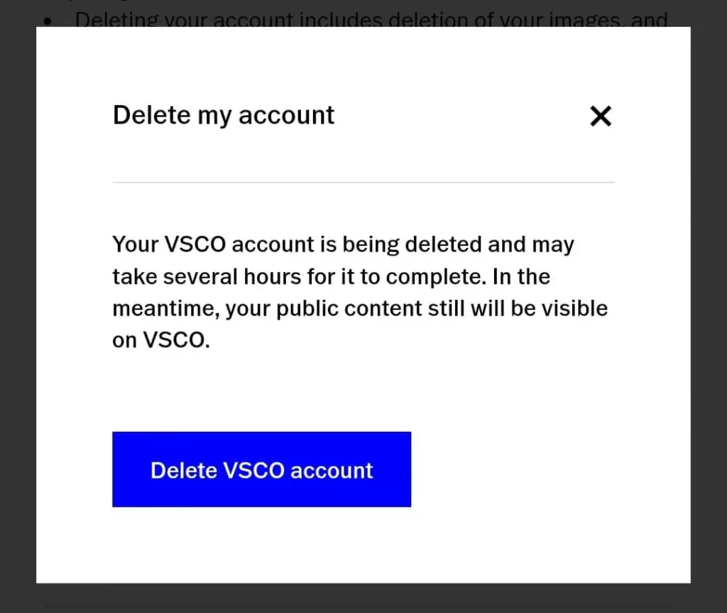 How to Delete Your VSCO Account