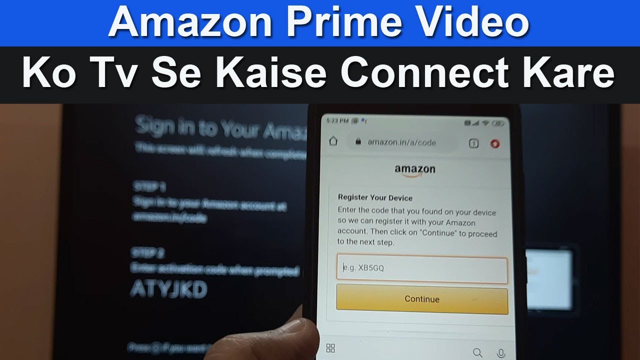 How to Activate Amazon Prime in Smart Tv 2022  Amazon Prime Video Ko 