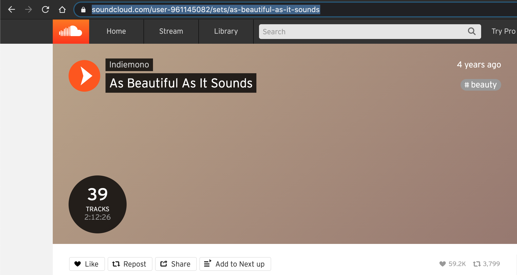 Reading tracks and playlists from Soundcloud  WavePlayer