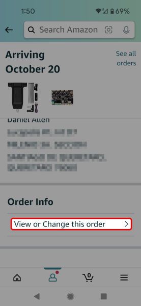 Amazon How to change your shipping address