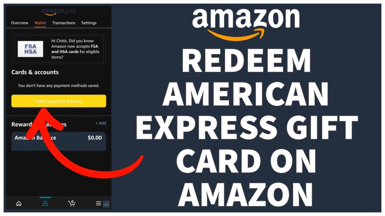 How to Use an Amex Gift Card on Amazon