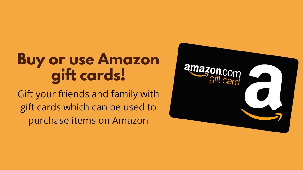 How to use or buy Amazon gift cards  YouTube