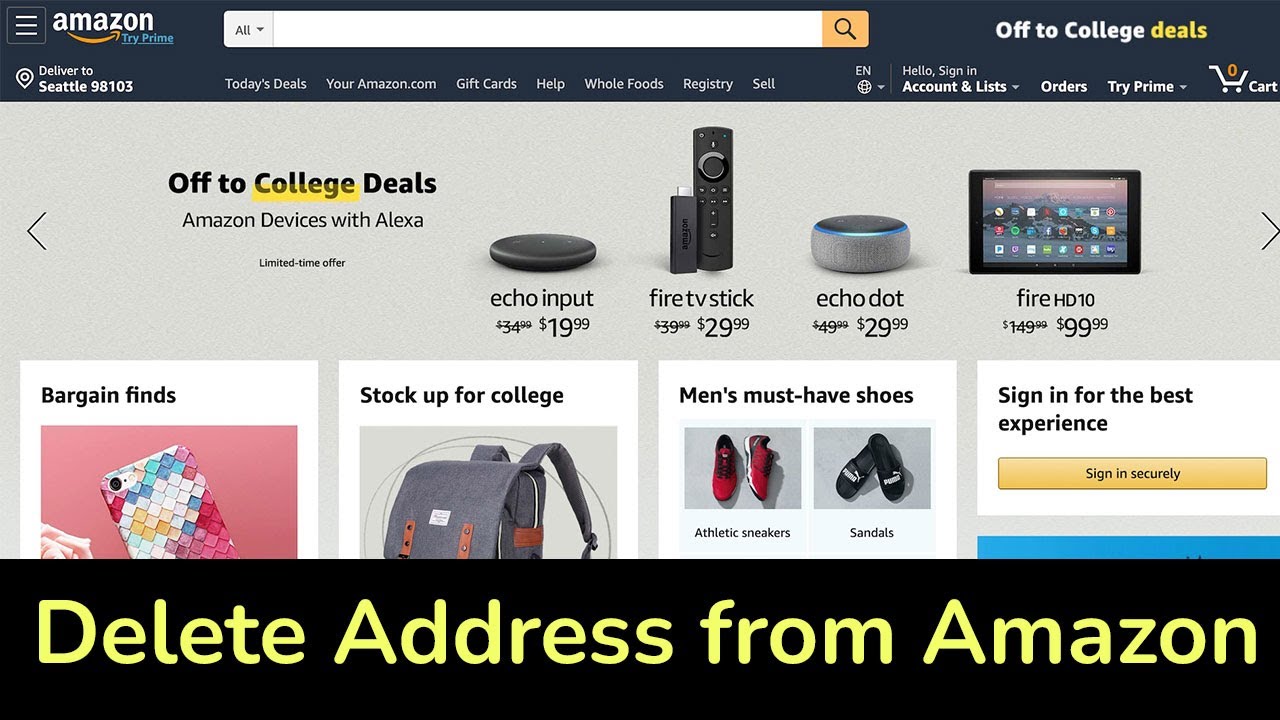 How to Delete Address from Amazon  YouTube