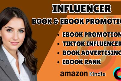 I will Amazon KDP Ads Marketing Viral Book Rank TikTok BookTok Video Tik Tok Promotion