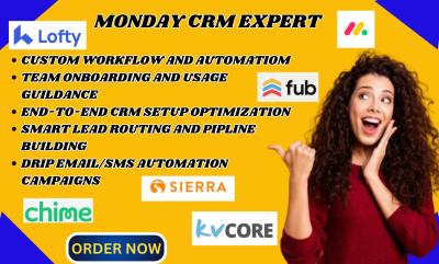 I will lofty, monday, kvcore, sierra CRM for real estate brokerages Sierra