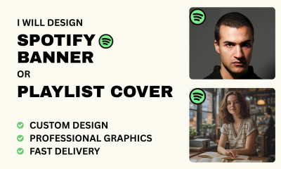 I will design a stunning Spotify banner or playlist that stands out