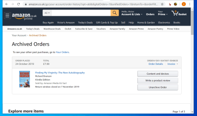 How to Find Archived Orders on Amazon