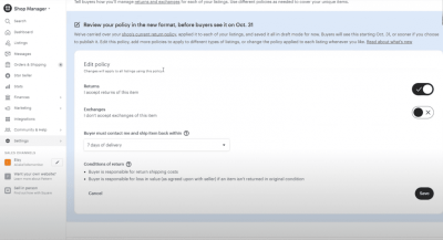 How to Make a Return on Etsy