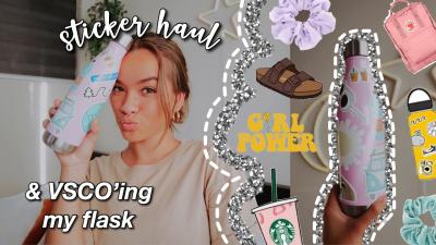 How to Wash Water Bottle Stickers for VSCO Girls