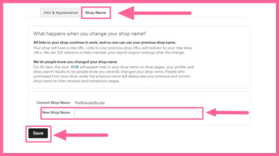 How to Change My Etsy Shop Name