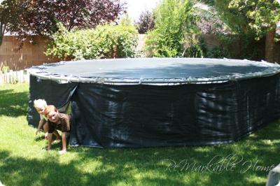 How to Make a VSCO Trampoline Fort