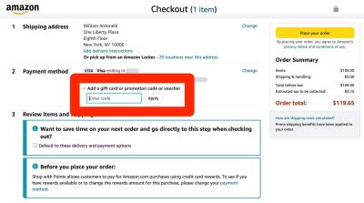 How to Use a Visa Gift Card on Amazon