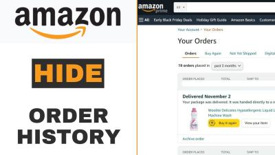 How to Clear Your Amazon Order History