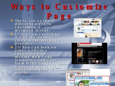MySpace User Resources for Creating a Thriving Profile