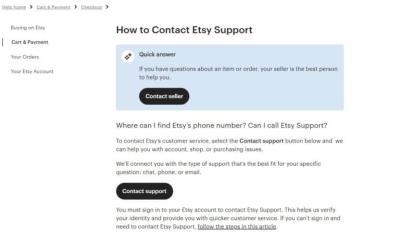 How to Effectively Contact Etsy Seller Support