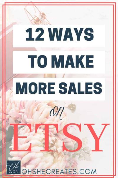 How to Increase Sales on Etsy