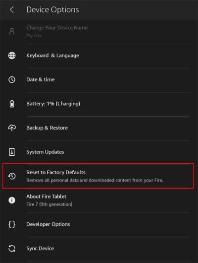 How to Reset Your Amazon Fire Tablet for Optimal Performance