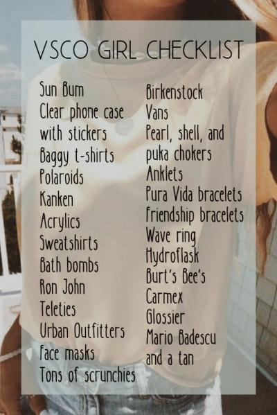 How to Be a VSCO Girl Checklist for Budget-Friendly Fashion