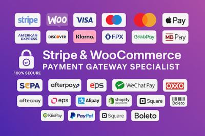 I will integrate payment gateway Stripe SEPA ApplePay GooglePay Square Wise PayPal GPay