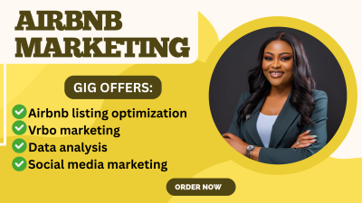 I will boost Airbnb booking | Airbnb promotion | VRBO booking | Airbnb listing