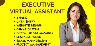 I will do Social Media Manager, Administrative, Personal, Executive Virtual Assistant
