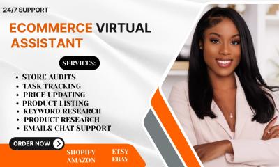 I will be your trusted ecommerce virtual assistant for Shopify, Amazon, Etsy & beyond
